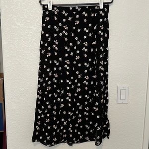 West of Melrose floral midi skirt